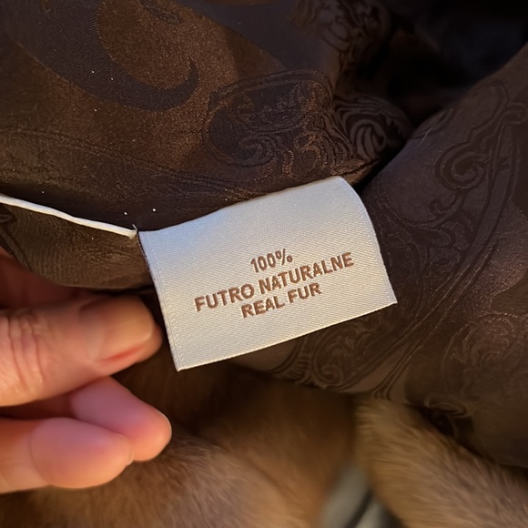 NEW Champagne color natural mink fur coat - Picture 9 of 11